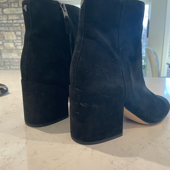 Black Suede Ankle Boots - Picture 4 of 5